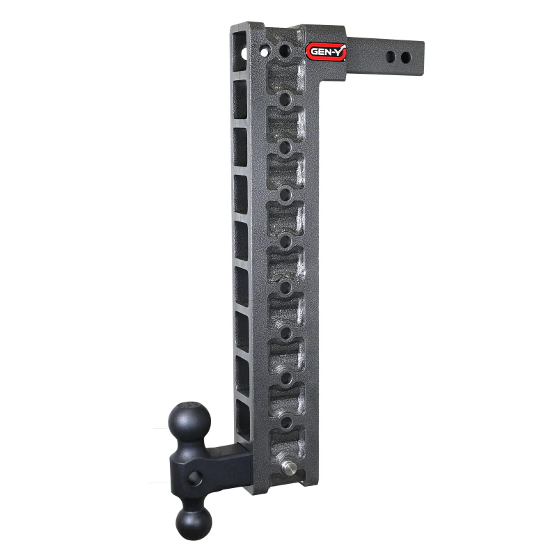Gen-Y MEGA-DUTY 2" Shank 22.5" Drop 1.5K TW 10K Hitch Dual-Ball & Stabilizer Kit Model GH-3110