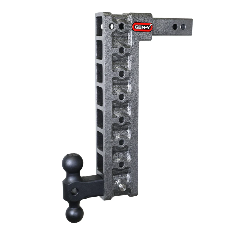 Gen-Y MEGA-DUTY 2" Shank 17.5" Drop 1.5K TW 10K Hitch Dual-Ball & Stabilizer Kit Model GH-318
