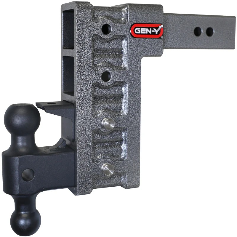 Gen-Y MEGA-DUTY 2.5" Shank 9" Drop 3K TW 21K Hitch with Dual-Ball & Pintle Lock Model GH-624