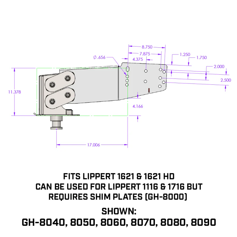 Gen-Y EXECUTIVE TORSION-FLEX 5th Wheel King Pin 5.5K-7.5K pin weight range 30K Towing Model GH-8080 - Image 7