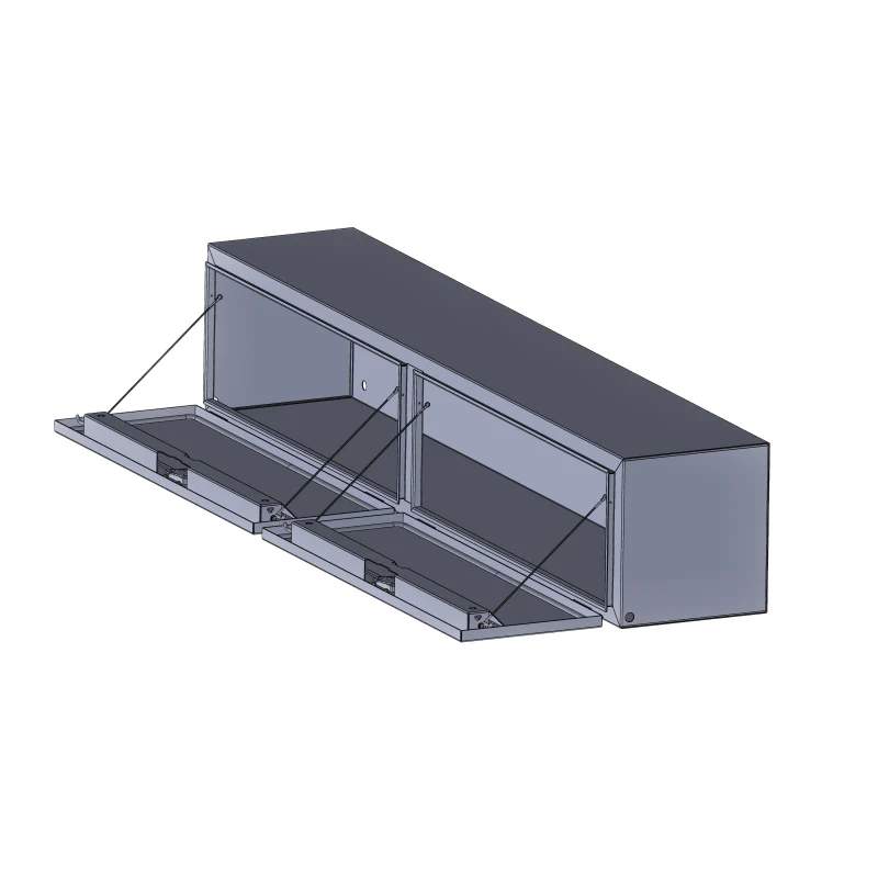 Go Industries 96" Steel Underbody Box - Black Model 79696 - Image 2