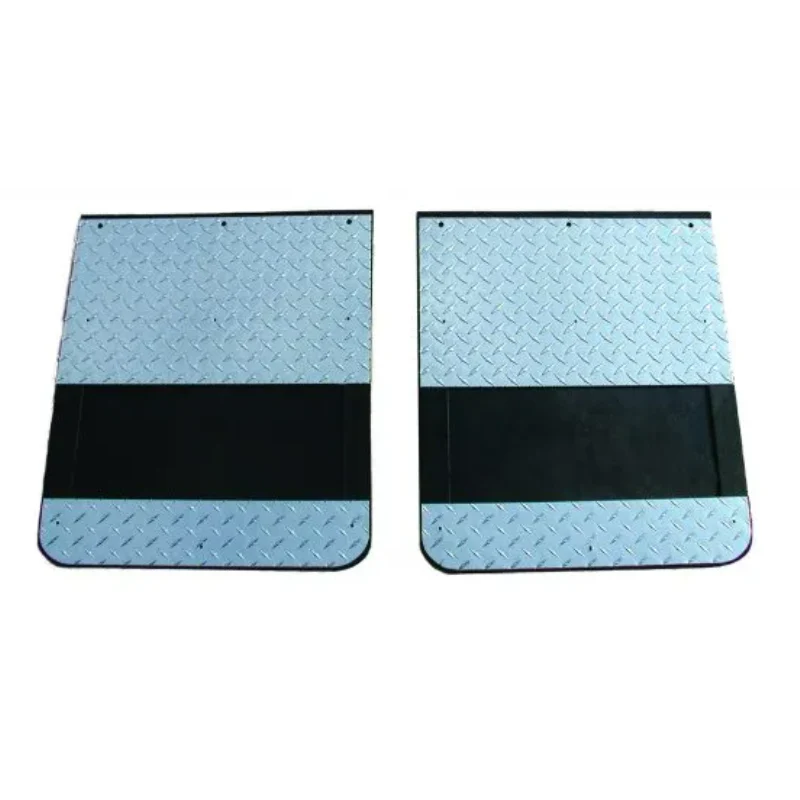 Go Industries Dually Mud Flap Set - Diamond Tread Set - Includes Flaps, Brackets, Diamond Tread Weights and Stiffeners Model D727SET