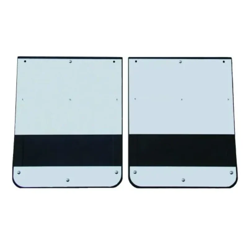Go Industries Dually Mud Flap Set - Stainless Steel Set - Includes Flaps, Brackets, Stainless Weights and Stiffeners Model S725SET