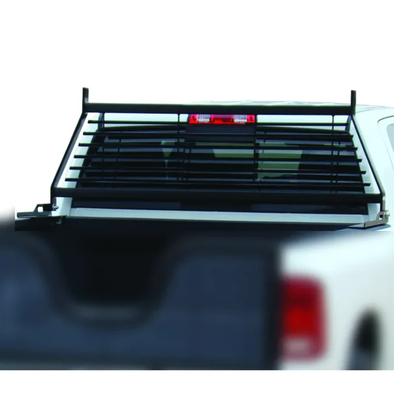 Go Industries Flat Iron Headache Rack - Black Model 20755B