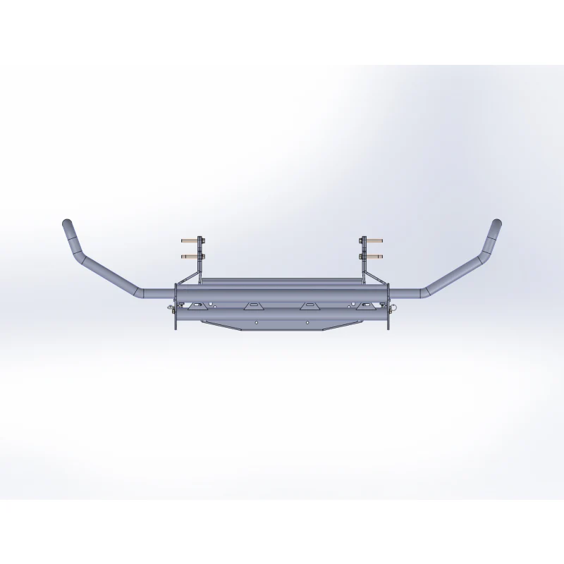 Go Industries Welded Winch Grille Guard w/Carrier - Black Model ET004 - Image 3