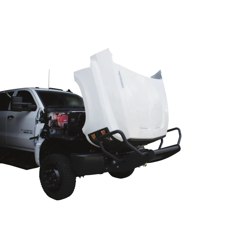 Go Industries Welded Winch Grille Guard w/Carrier - Black Model ET004 - Image 5