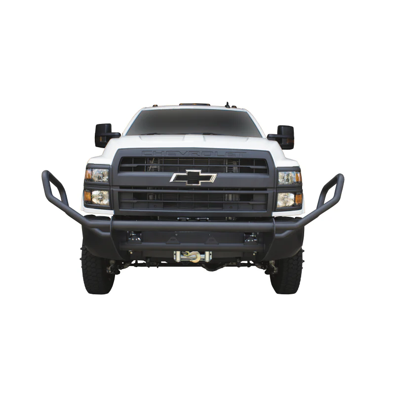 Go Industries Welded Winch Grille Guard w/Carrier - Black Model ET004 - Image 7
