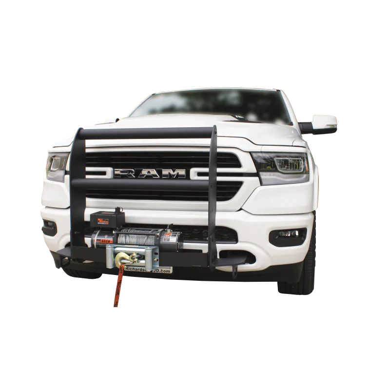 Go Industries Winch Grille Guard - Black Model 33675B