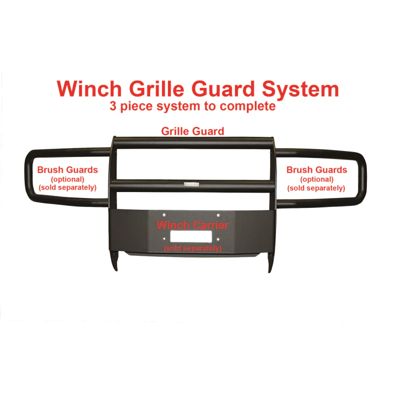 Go Industries Winch Grille Guard - Black Model 33752B - Image 2