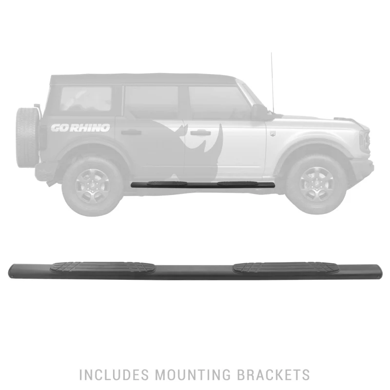 Go Rhino 4" 1000 Series Step Nerf Bars - 73" long - BOARDS ONLY Model 10473T - Image 4