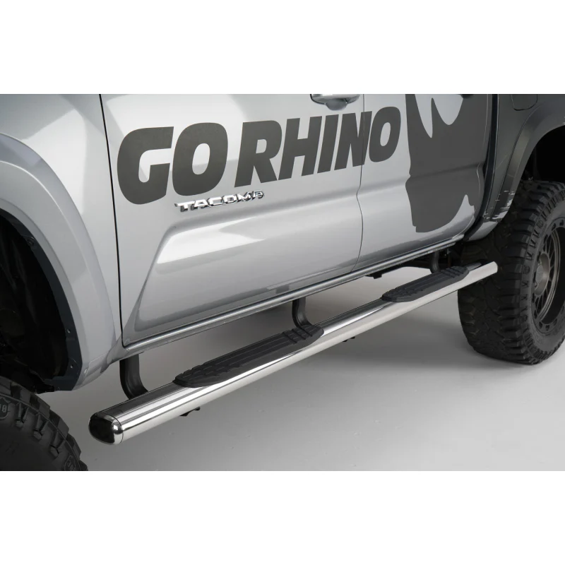 Go Rhino 4" 1000 Series Step Nerf Bars with Mounting Bracket Kit Model 104441580PS - Image 3