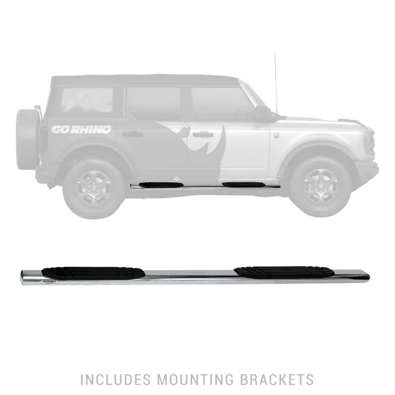 Go Rhino 4" OE Xtreme Step Nerf Bars with Mounting Bracket Kit Model 684412971PS - Image 5
