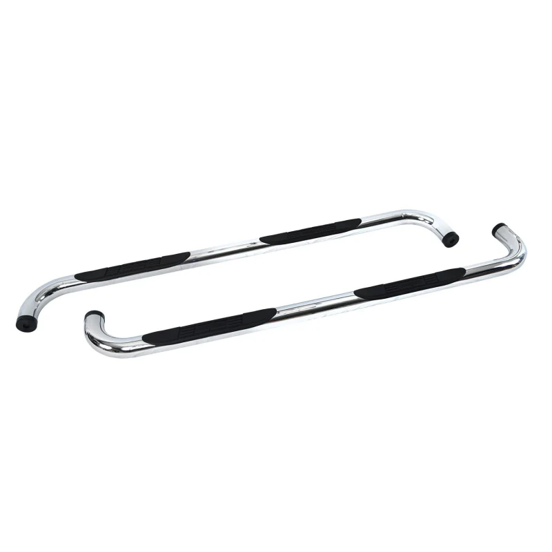 Go Rhino 4000 Series Step Nerf Bars with Mounting Brackets Kit Polished Stainless Steel Model 4104PS