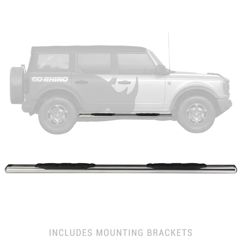 Go Rhino 5" 1000 Series Step Nerf Bars - 73" long - BOARDS ONLY Model 10573PS - Image 3
