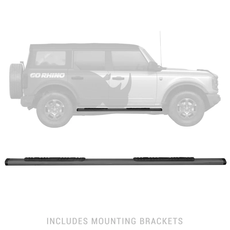 Go Rhino 5" OE Xtreme Low Profile Step Nerf Bars with Mounting Bracket Kit Model 685412971T - Image 4