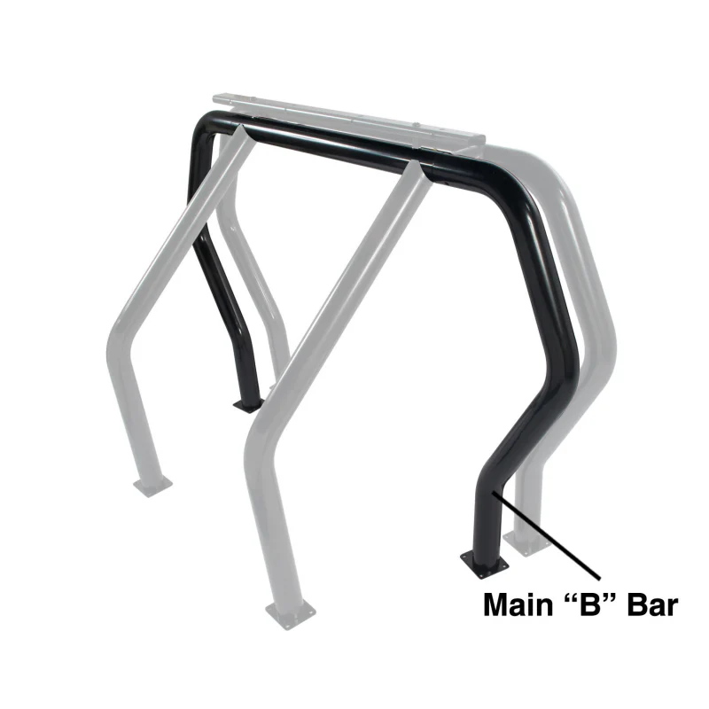 Go Rhino Bed Bar Component Main Bar Black Powdercoat Model 98002B - Image 2
