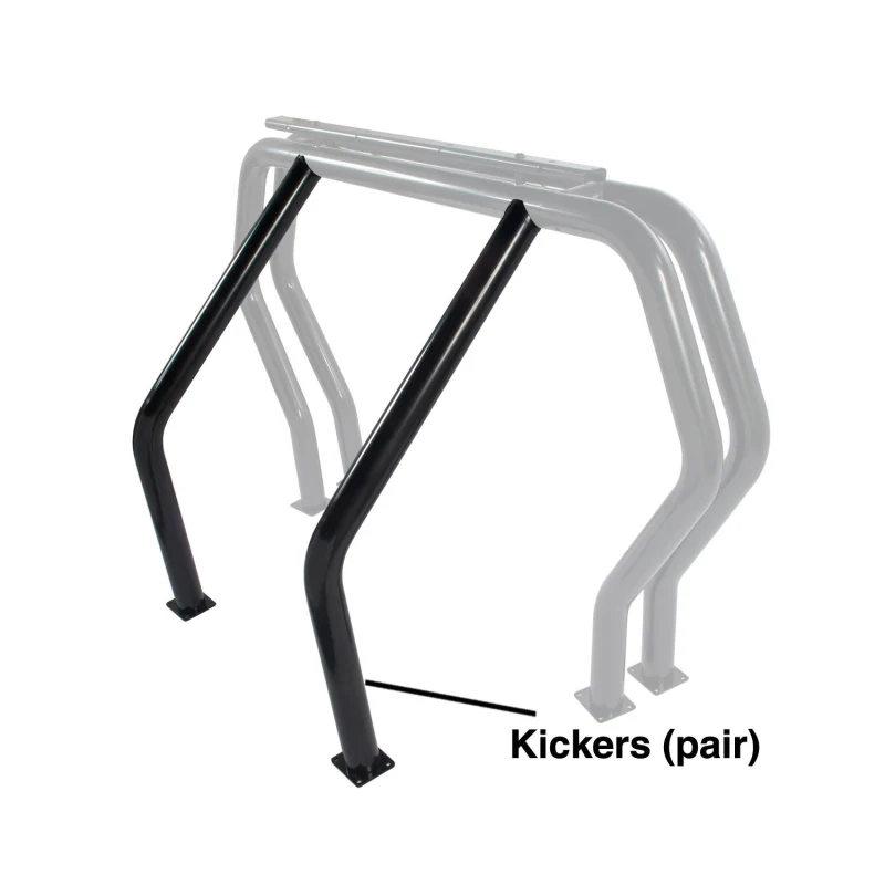 Go Rhino Bed Bar Component Pair of Kickers (On wheel wells) Black Powdercoat Model 9516B - Image 2