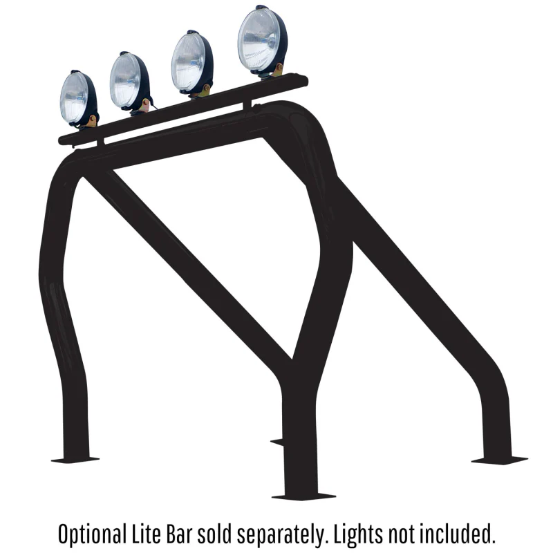 Go Rhino Bed Bars Complete Kit Single Bar/Single Kicker (Between wheel wells) Black Model 9609560SSB - Image 2