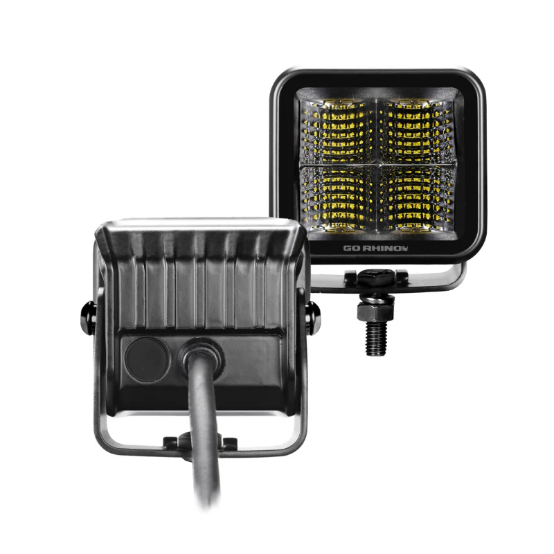 Go Rhino Blackout Series 2x2 LED Cube Flood Lights Model 750200321FCS - Image 4