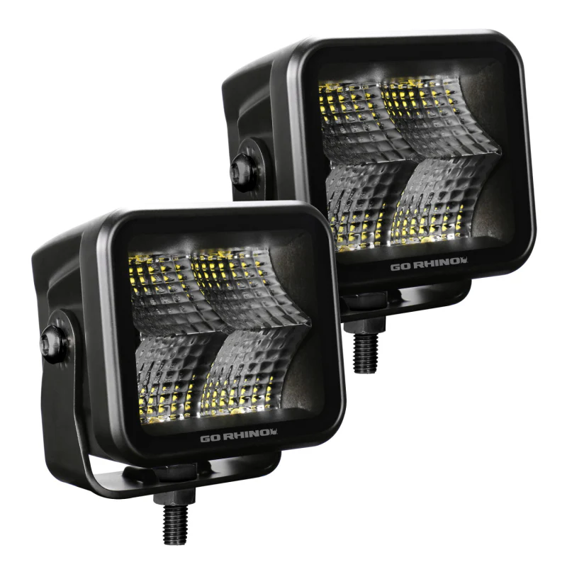 Go Rhino Blackout Series CUBEIT 3x3 LED Cube Flood Lights Model 750400321FCS - Image 2