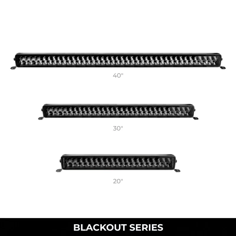Go Rhino Blackout Series DOUBLELINE 30" Double Row Light Bar Model 753003011CDS - Image 4