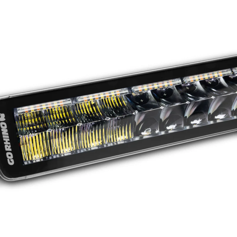 Go Rhino Blackout Series DOUBLELINE 30" Double Row Light Bar w/Amber LEDs Model 753003012CDS - Image 2