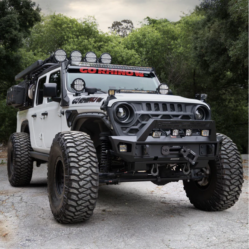 Go Rhino Blackout Series DOUBLELINE 40" Double Row Light Bar w/Amber LEDs Model 754004012CDS - Image 7