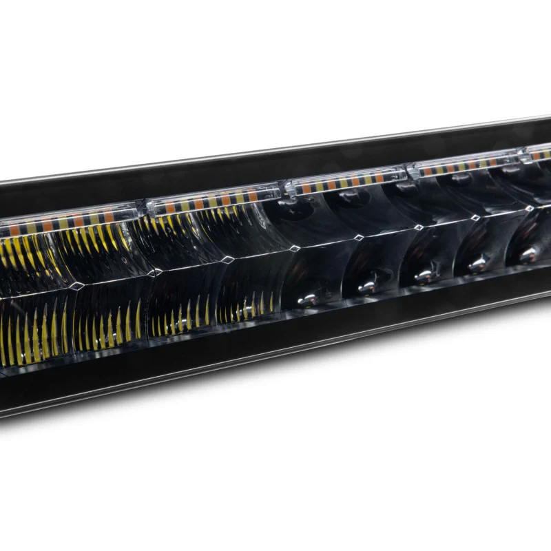 Go Rhino Blackout Series DOUBLELINE 50" Double Row Light Bar w/Amber LEDs Model 754805012CDS - Image 2