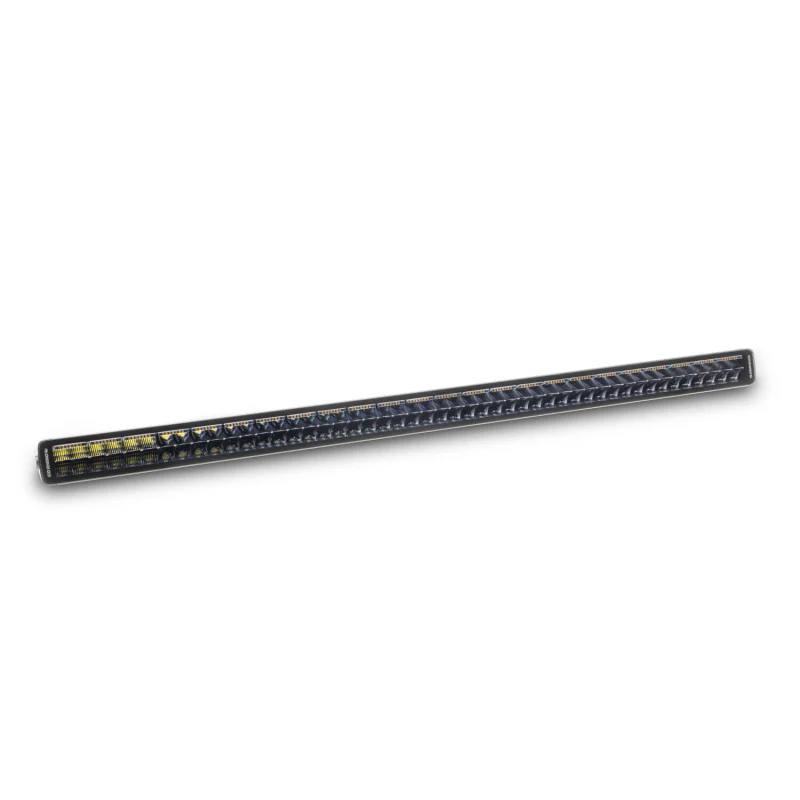 Go Rhino Blackout Series DOUBLELINE 50" Double Row Light Bar w/Amber LEDs Model 754805012CDS - Image 4