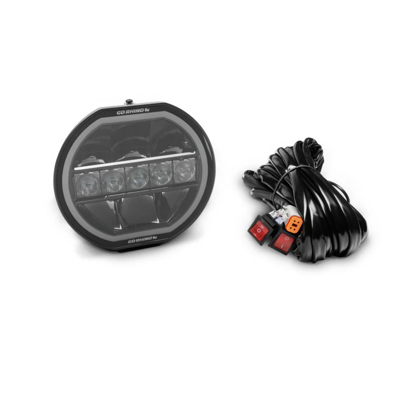 Go Rhino Blackout Series MAXLINE 7" LED Beam with Multi Daytime Running Light Model 751080711CRS - Image 4