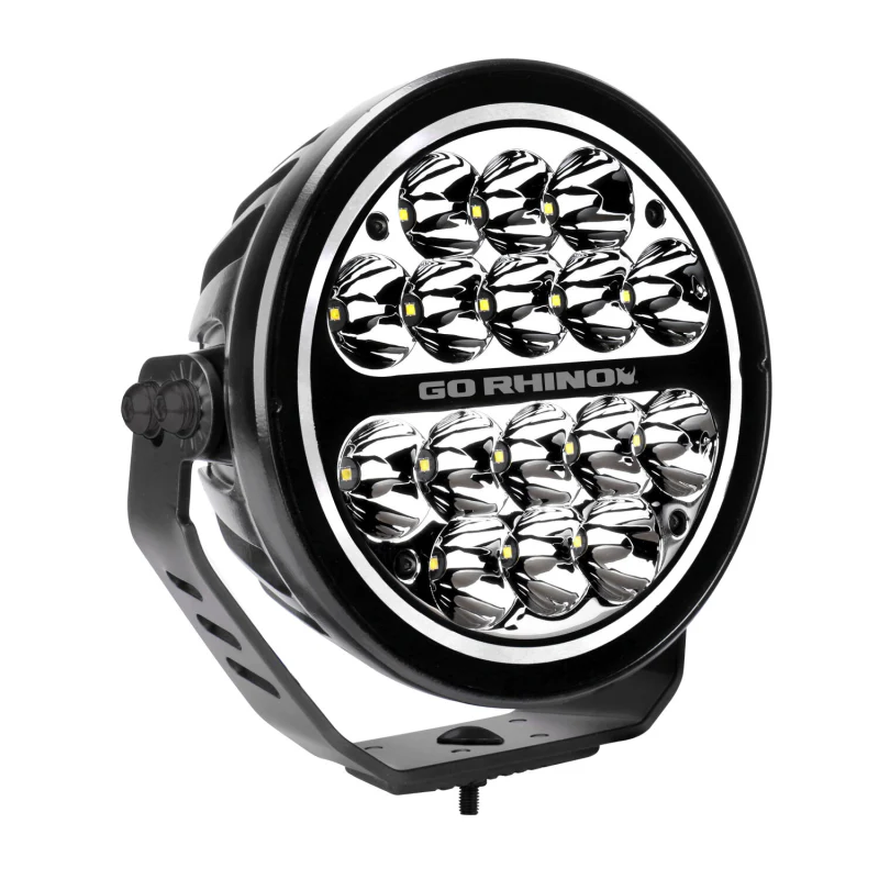 Go Rhino Blackout Series MAXROUND 7" LED Spot Light with Daytime Running Lights Model 750800711SRS - Image 7