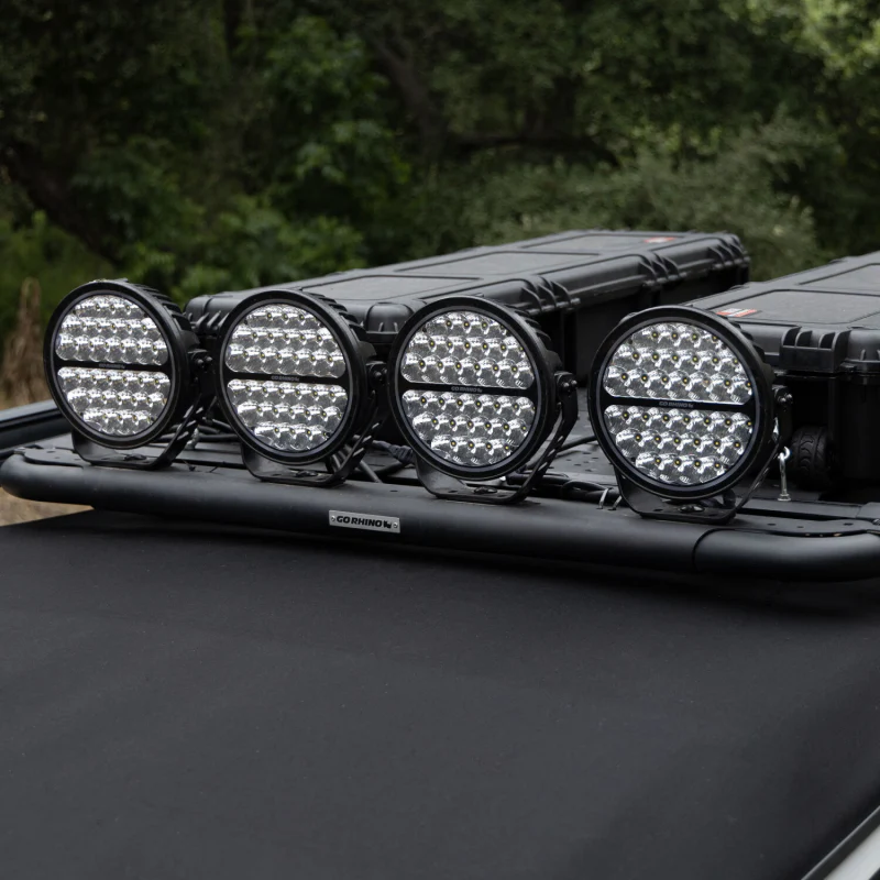 Go Rhino Blackout Series MAXROUND 9" Round LED Spot Light w/Daytime Running Lights Model 751700911SRS - Image 10