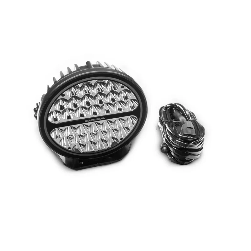 Go Rhino Blackout Series MAXROUND 9" Round LED Spot Light w/Daytime Running Lights Model 751700911SRS - Image 4