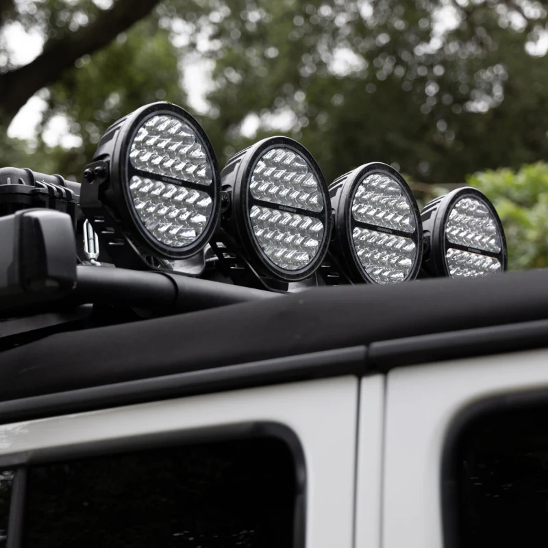 Go Rhino Blackout Series MAXROUND 9" Round LED Spot Light w/Daytime Running Lights Model 751700911SRS - Image 9