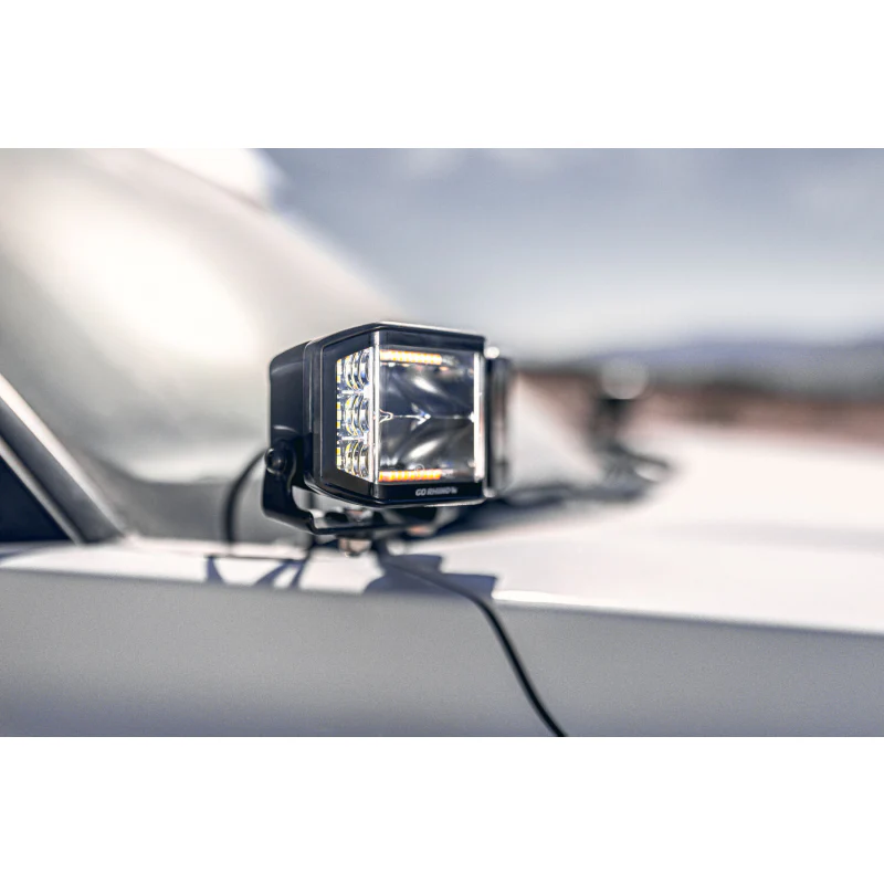 Go Rhino Blackout Series SIDELINE 4x3 LED Cube Spot Lights Without Amber LED's Model 750700321SCS - Image 8