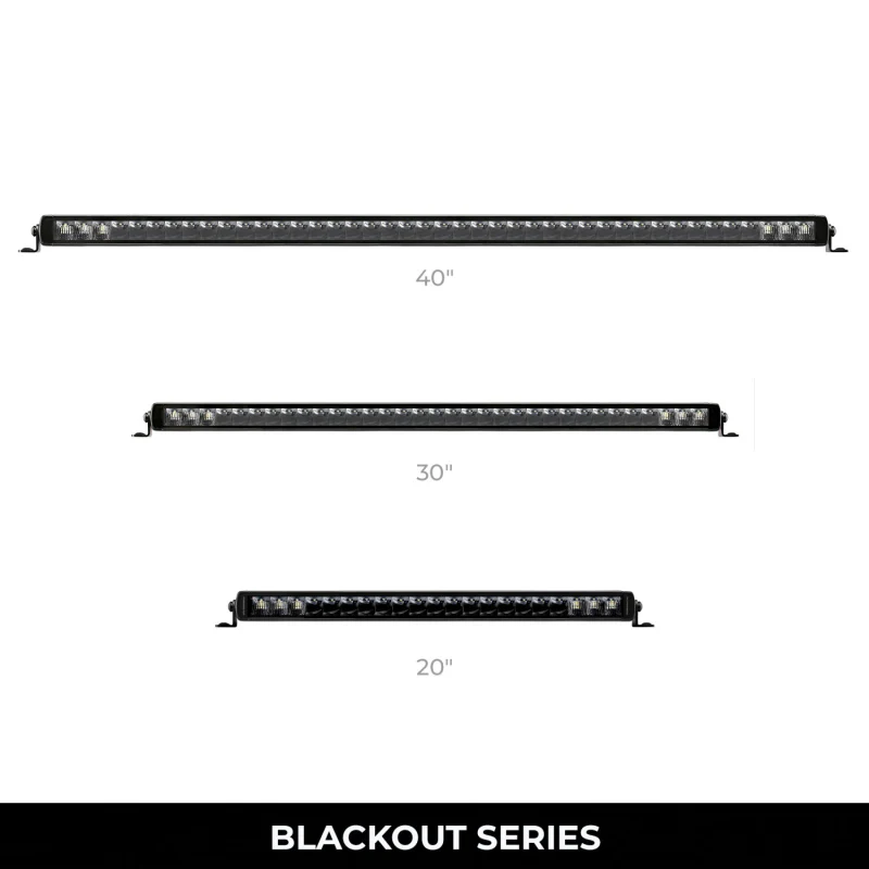 Go Rhino Blackout Series SINGLELINE 20" Single Row LED Light Bar Model 751052001CSS - Image 4