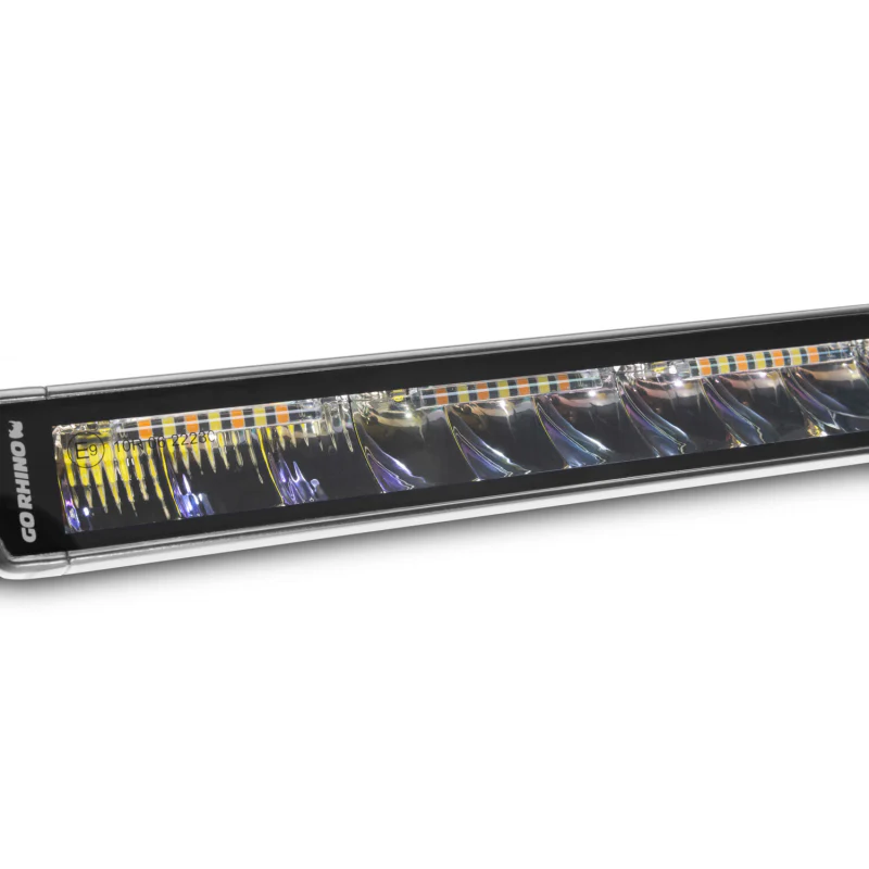 Go Rhino Blackout Series SINGLELINE 20" Single Row LED Light Bar w/Amber LEDs Model 751052012CSS - Image 2