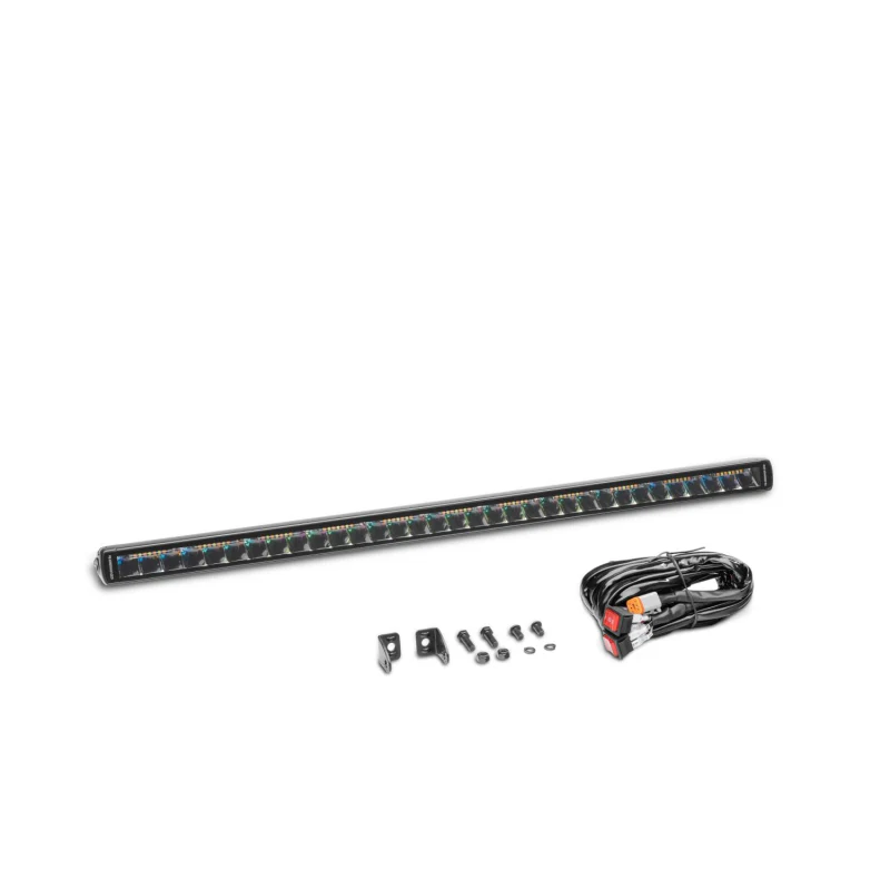Go Rhino Blackout Series SINGLELINE 30" Single Row LED Light Bar w/Amber LEDs Model 751653212CSS - Image 5