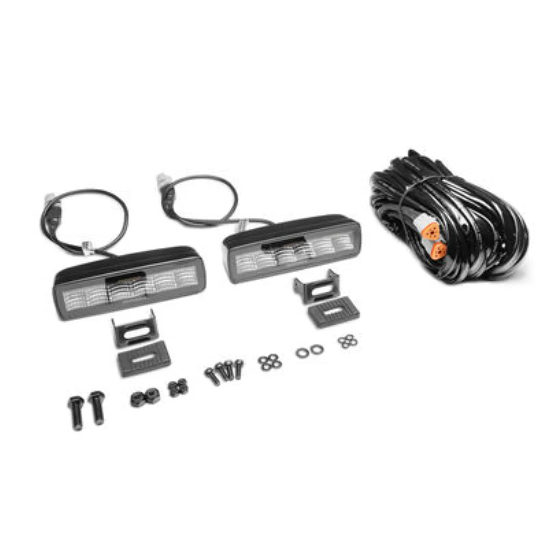 Go Rhino Blackout Series SIXLINE 6-LED Flood Light Pods, W/Amber LEDs Model 750600622FBS - Image 5