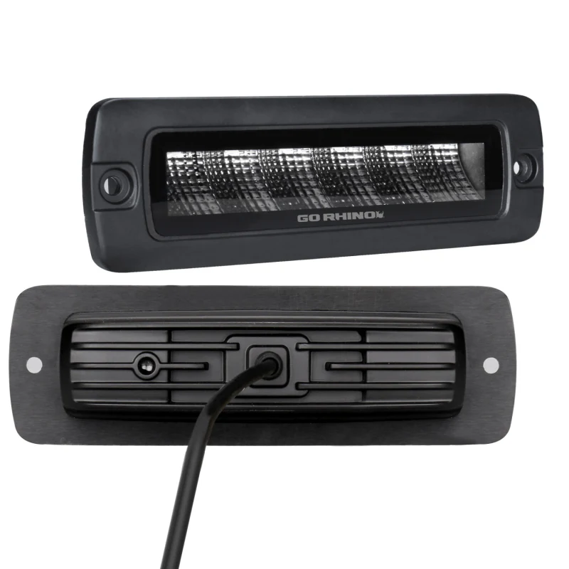 Go Rhino Blackout Series SIXLINE 6-LED Spot Lights with Flush Mount Model 750300621SBF - Image 3