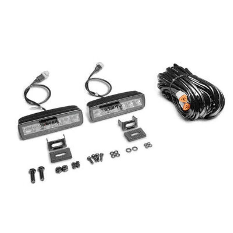 Go Rhino Blackout Series SIXLINE  Spot Lights w/Amber LEDs Model 750600622SBS - Image 3