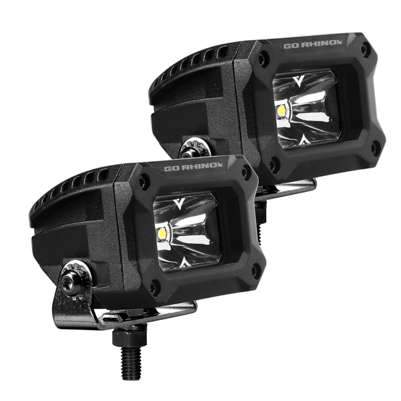 Go Rhino Bright Series 3x2 Rectangular LED Spot Lights Model 751003023SBS - Image 5
