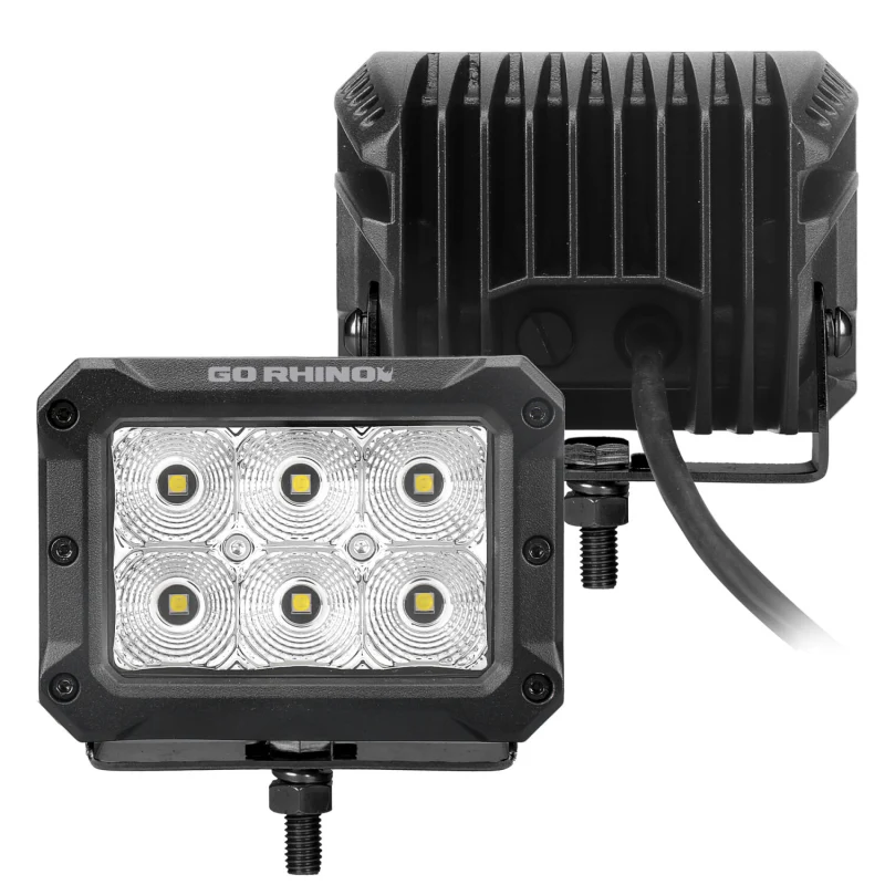 Go Rhino Bright Series 4x3 Rectangular LED Flood Lights Model 753003023FBS - Image 6