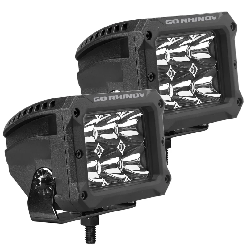 Go Rhino Bright Series 4x3 Rectangular LED Spot Lights Model 753003023SBS - Image 5