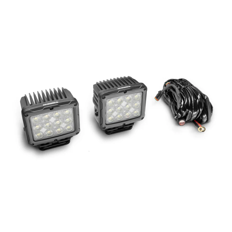 Go Rhino Bright Series 5" Rectangular LED Flood Lights, Pair Model 751800523FCS - Image 4