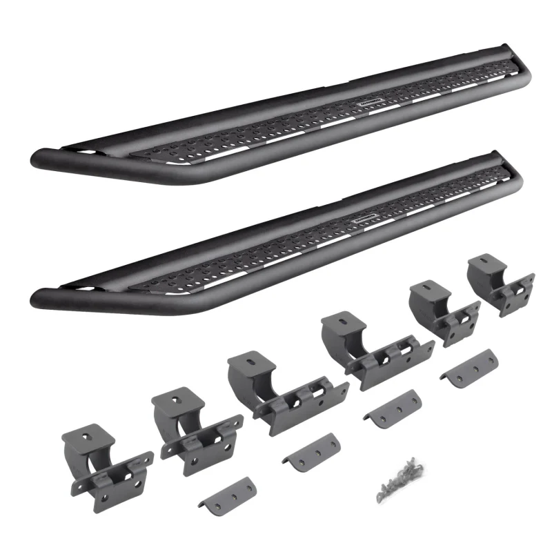 Go Rhino Dominator Xtreme D6 Running Baords with Rocker Panel Mounting Brackets Kit Model D64129T