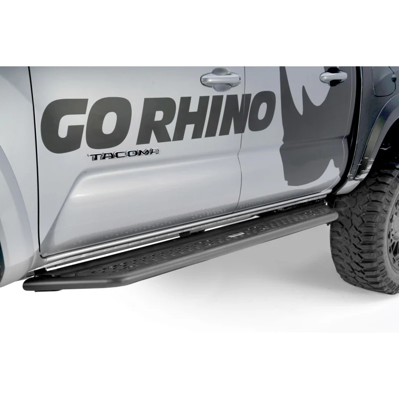 Go Rhino Dominator Xtreme D6 Running Baords with Rocker Panel Mounting Kit For Double Cab Only Model D64429T - Image 2