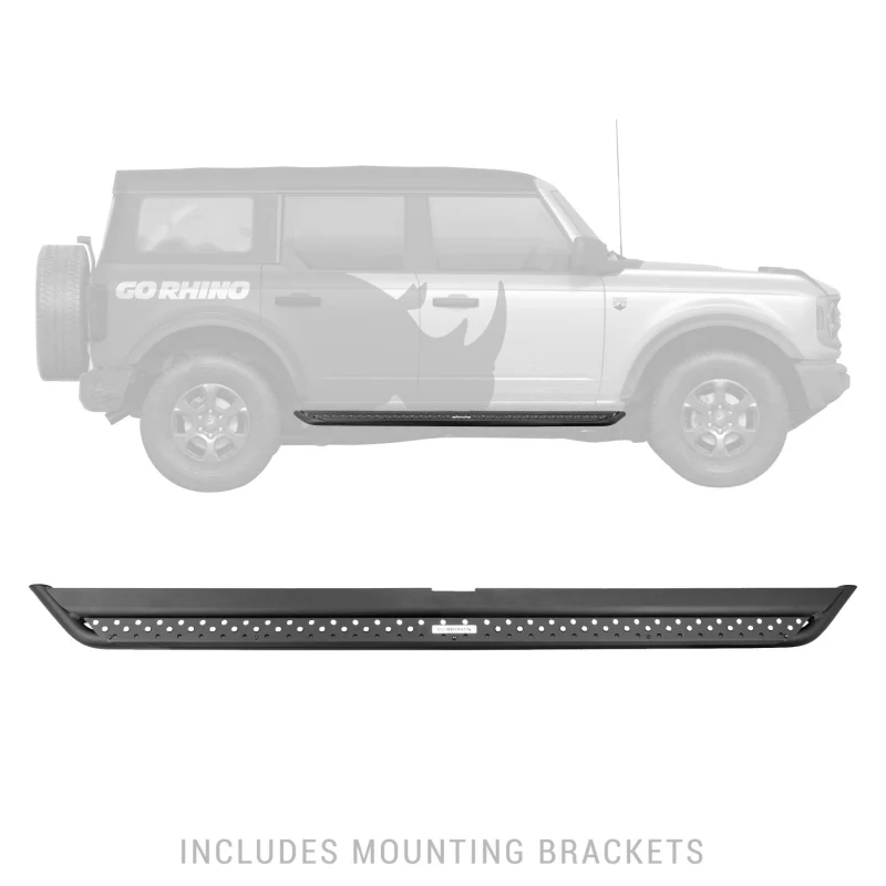 Go Rhino Dominator Xtreme DSS Running Baords with Rocker Panel Mounting Bracket Kit Model DSS4129T - Image 7