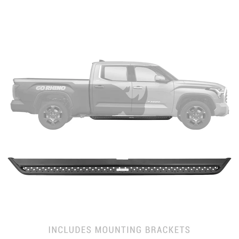 Go Rhino Dominator Xtreme DSS Running Baords with Rocker Panel Mounting Kit For Crew Max Model DSS4436T - Image 6