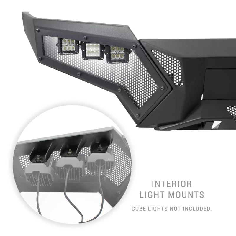 Go Rhino Element Front Bumper with Fixed Light Bar Mount Model 34183T - Image 4